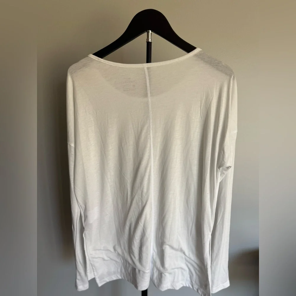 Nike White Long Sleeve Top